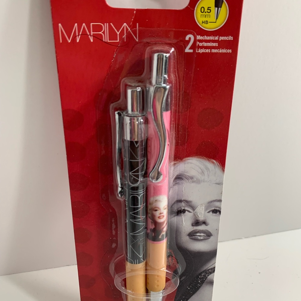 Ink Works Marilyn Monroe Mechanical Pencils (2) NIP